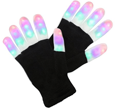 Full Finger LED Rave Gloves - Two Pack Discount - NuLights