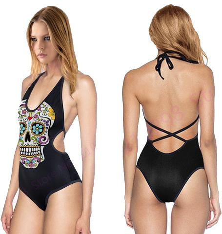 Low Strap Psychedelic Bodysuits - NuLights
