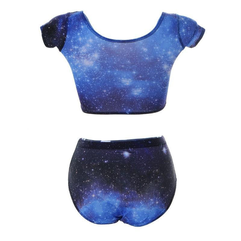 High Waisted Galaxy Booty Shorts, Girls Rave Outfits, NuLights