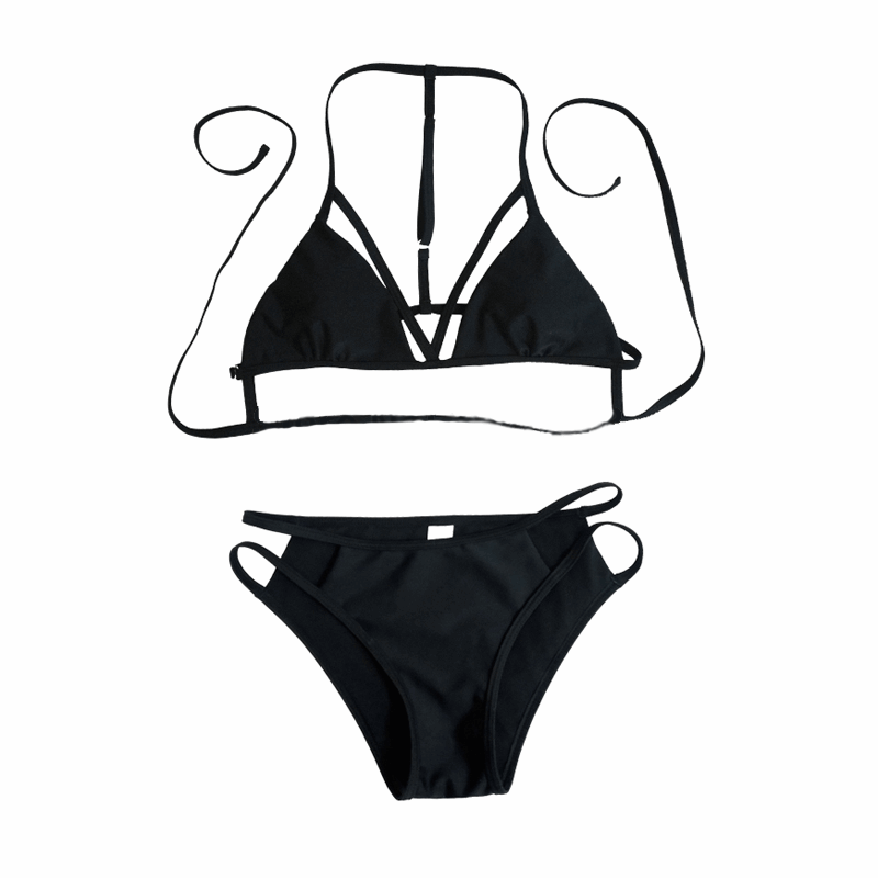 Black Two Piece Swimsuit - NuLights