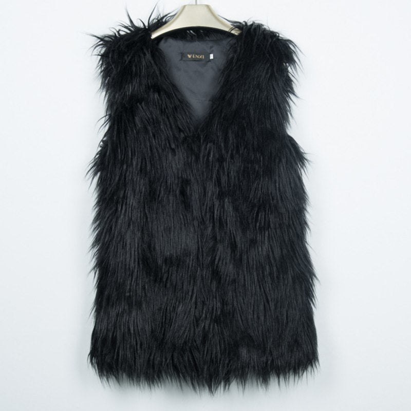 Colored Faux Fur Vest - NuLights