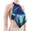 Sequined Backless Crop Top - NuLights